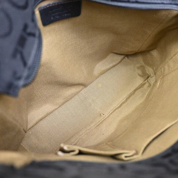 SALVATORE FERRAGAMO Gancini Tote Shoulder Bag Canavs Leather Black SHW 09KB197 - Picture 13 of 14